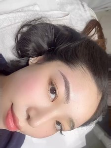 Microblading done with DBA’s color pigment Greyish Brown and Pico needle for the most desired results. Visit www.davidbrowart.com for online store #ppl_technique #davidbrowart #davidstroke | David Brow Art International
