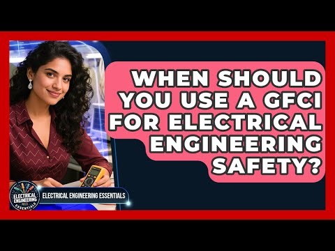 When Should You Use A GFCI For Electrical Engineering Safety? - Electrical Engineering Essentials