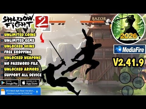 Shadow fight 2 mod apk v2.41.9 | latest version, Game Client optimized, unlimited money and unlock
