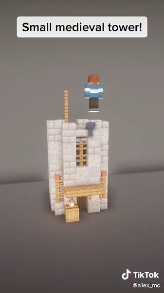 How to Build a Small Medieval Tower Base in Minecraft - Timelapse Tutorial