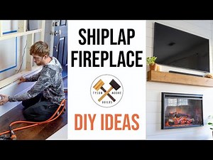 Shiplap Fireplace Wall | DIY Ideas