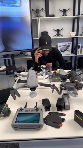 TD77 MAX Drone with 4 Propellers 4K HDR 48MP Camera 5.5-inch Screen 360° Coverage FAA Compliant for Aerial Photography & Video Capture