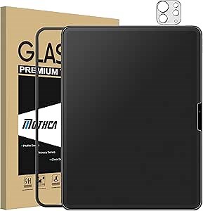 Mothca Matte Glass Screen Protector for iPad Pro 13-inch M5 2025 / M4 2024 + Camera Lens Protector with Installation Frame, Anti-Glare & Anti-Fingerprint Tempered Glass, Smooth as Silk, Case Friendly