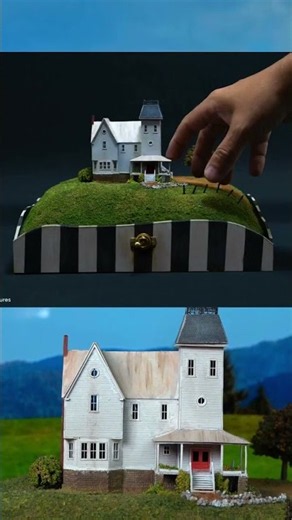 A look back at the house from beetlejuicemovie commission
