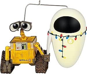 Hallmark Keepsake Christmas Ornament 2023, Disney and Pixar Wall-E 15th Anniversary Wall-E and Eve, Gifts for Disney Fans