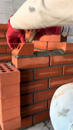 Professional way | Bricklaying in a other day #asmrconstruction #shorts #90s#bricklaying #satisfying