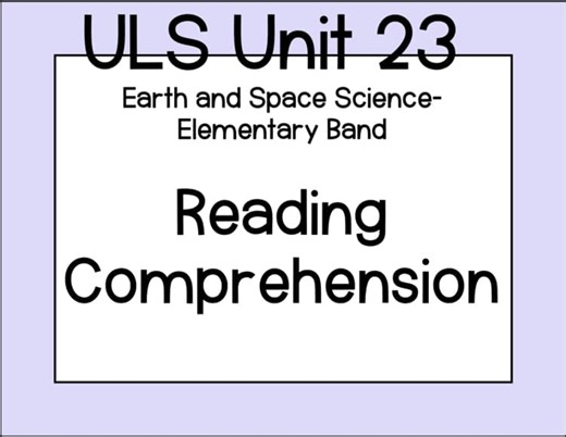 Unit 23 Earth and Space Science Unique Learning System Reading
