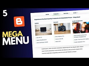 How To Add Custom Responsive Mega Menu To Your Blogger Website