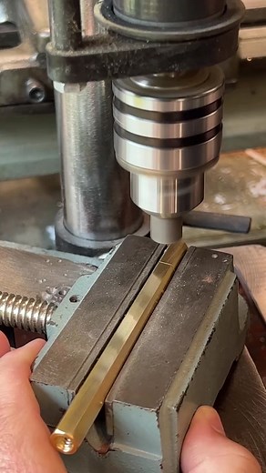 Engine jeweling or sometimes called engine turning is a cool process using a rubberized abrasive is used to put a machines pattern into metal. I love it! #machinist #metalwork #machining #brass #enginejeweling #engineturning
