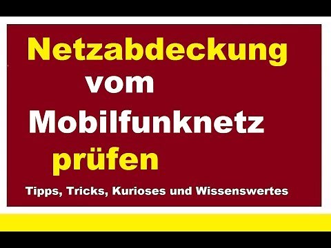 Netzabdeckung online prüfen 4G.de Mobilfunknetz Mobilfunkanbieter Vodafone o2 T-Mobile