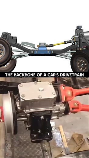 Inside a Car's Drivetrain: The Backbone of Power #engineering #drivetrain #powertransmission