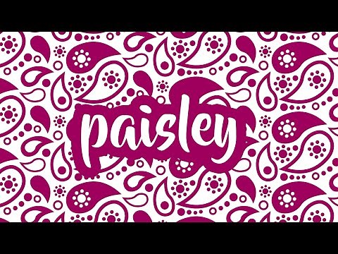 How to create your own paisley pattern!