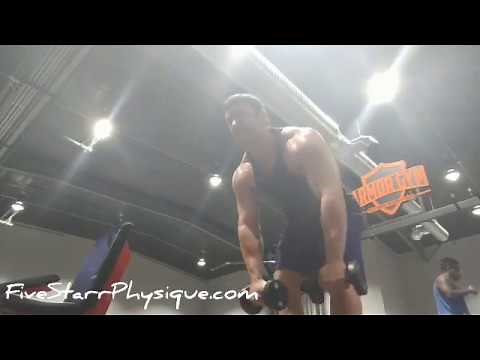 Bent over front raise