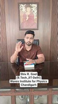 JEE/ NEET preparation journey tips by Shiv R. Goel (B.Tech.,IIT-Delhi)
