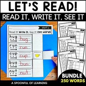 Blending Sounds - Decoding Words - Read It, Write It, See It Bundle