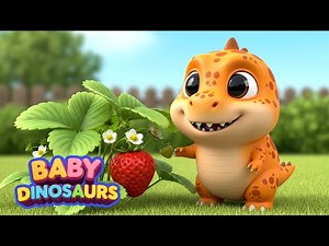 Dino’s 🍓Strawberry Farm Adventure The Cutest Dinosaur Farm Story Ever _ Beep Beep