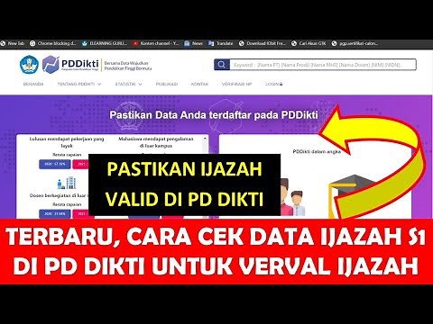 CARA CEK DATA IJAZAH S1 DI PD DIKTI UNTUK VERVAL IJAZAH INFO GTK 2023