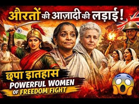 “Hidden History 😱 | Powerful Role of Women in India’s Independence Movement!”