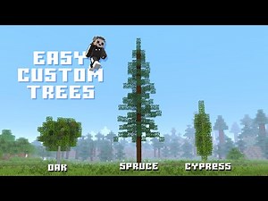 3 EASY Custom Minecraft Trees | Tutorial