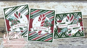 Sweet Candy Canes Stepped Up Card Ideas