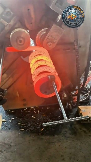 Amazing Hot Metal Spring Making Process | Satisfying Machines #shorts