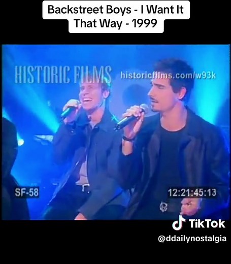 Backstreet Boys Live Performance of I Want It That Way 1999