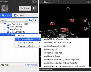 Connecting analog force plates in Vicon Nexus - Logemas