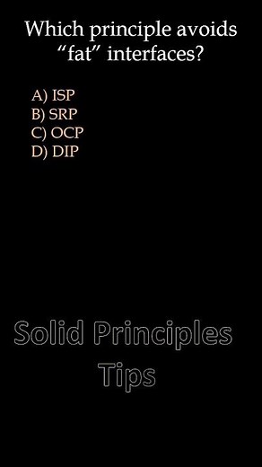SOLID Principles Q&A (Q17) | Software Design Made Simple #shorts #solidprinciples