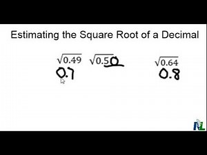 Estimating the square root of a decimal