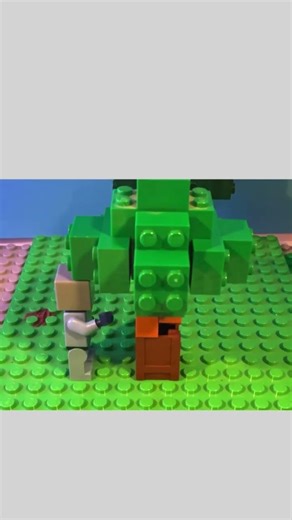Minecraft stopmotion tree #minecraft #lego #stopmotionanimation #lego