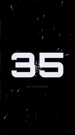 35s Silent Space Timer 🚀 35 Second Countdown (No Sound) #Shorts