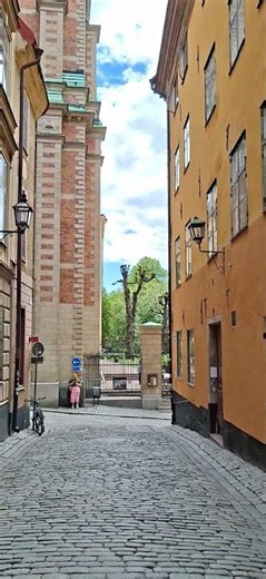瑞典斯德哥爾摩市區街景スウェーデンのストックホルム市街地の街並み스웨덴 스톡홀름의 스트리트 뷰