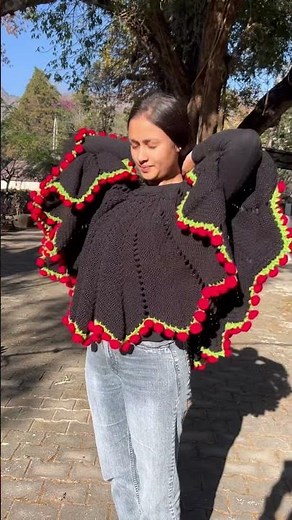 Crochet flower bouquet ponchu #song #gadar2 #handmade #handicraft