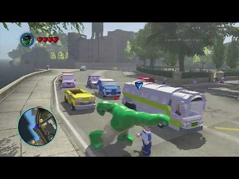 LEGO Marvel Super Heroes: How to Unlock Red Hulk and Gameplay! (HD)