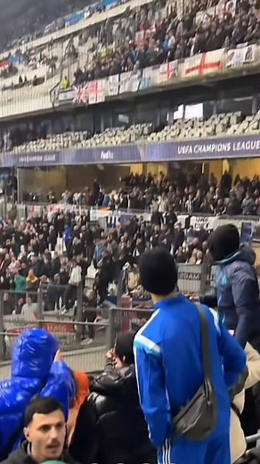 112K views · 315 reactions | A Newcastle fan makes an absolute mess of himself as he attempts to scale the netting at Marseille, thankfully he was brought to safety and disappeared behind the segregation in embarrassment. | Away End Banter | Facebook