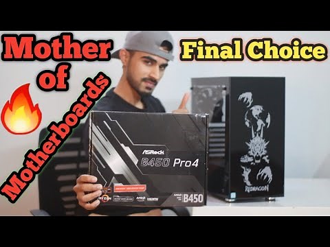 Best Mid Range AMD RYZEN AM4 Motherboard Asrock B450 Pro 4with Ultra M.2 ( PCIe Gen3)