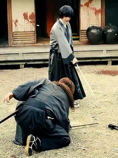 逆刃刀 vs 虎徹、両雄の刀が刻んだ運命 #るろうに剣心 #shorts #人斬り抜刀斎