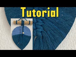 Tutorial hoja de macramé 🧶 Pasó a paso