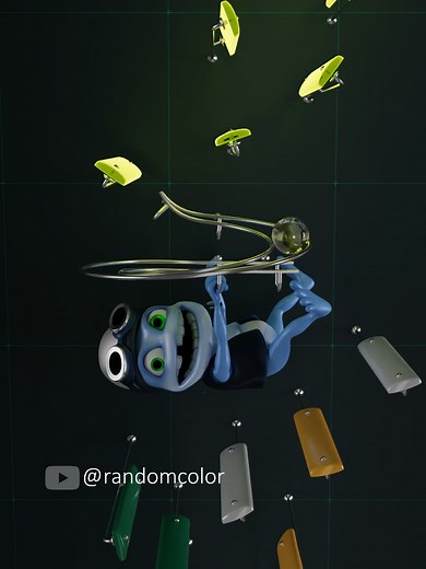 Crazy Frog Marble Music - Cartoon Animation with Realistic Sound