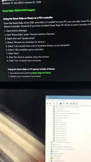 How to connect razer rajiu controller to your pc
