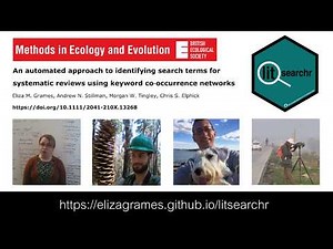 Identifying Search Terms for a Systematic Review: A Demonstration of the litsearchr Package