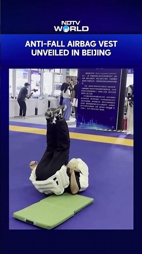 Anti-Fall Airbag Vest With 0.15-Second Deployment Unveiled In Beijing