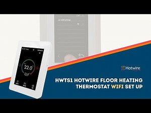 HWTS1 Hotwire Floor Heating Thermostat WiFi Set up