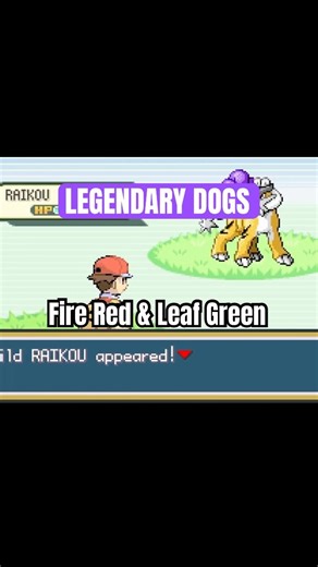 How to find SUICUNE RAIKOU & ENTEI 🐕 Pokemon Fire Red & Leaf Green Legendary Dog Locations #shorts