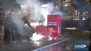 3K views · 19 reactions | LATEST: Two ballot boxes set on fire Monday in Portland and Vancouver. Authorities connect incidents through incendiary devices. Hundreds of ballots impacted; WA election officials urge caution. Rep. Gluesenkamp Perez calls for overnight ballot box security. Full story from ABC at link in comments. | Los Angeles Magazine | Facebook