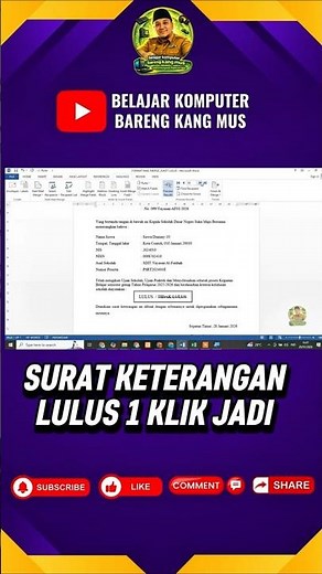 Cara Mail Merge Surat Keterangan Lulus di Word (Cepat & Otomatis)