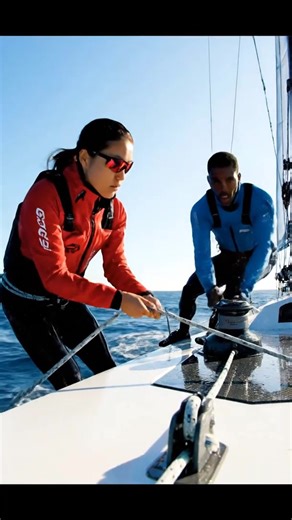 💨 Full Speed Ahead! ⚓️ Nothing beats the raw energy of a close-quarters sailboat race. Check out this incredible moment as the crew hustles to gain an edge! What's your favorite part about being on the water? Let us know in the comments! 👇 #SailRacing #RegattaLife #HighSpeed #OceanAction #sailinglife | Sail Yachtslife