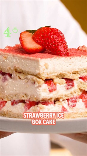 Strawberry Ice Cake — Easy 5-Ingredient Wimbledon Dessert