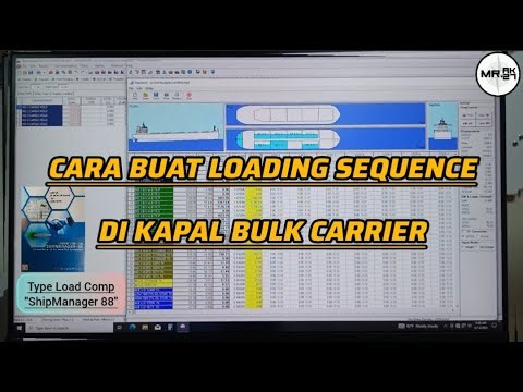 HOW TO CREATE A LOADING SEQUENCE // LOADING PLAN ON A BULK SHIP // TYPE LOAD COMP "SHIPMANAGER-88