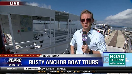 COME ABOARD THE RUSTY ANCHOR! You won't find a more relaxing way to explore the lakes around Mount Dora. So book a cruise with RustyAnchorMountDora.com! As seen on this #FOX35 Good Day Xtra #AdventureCam video! | David Martin FOX 35